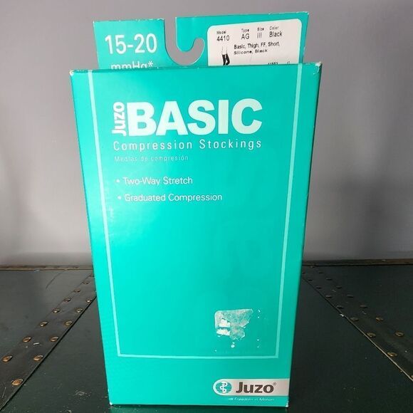 Juzo Basic Knee High 15-20mmHg Black III - Picture 3 of 7